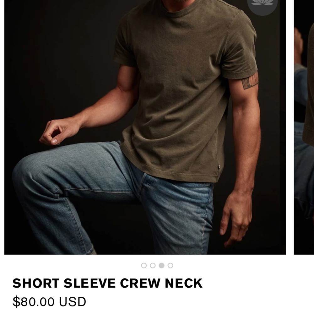 James Perse Short Sleeve Crew Neck